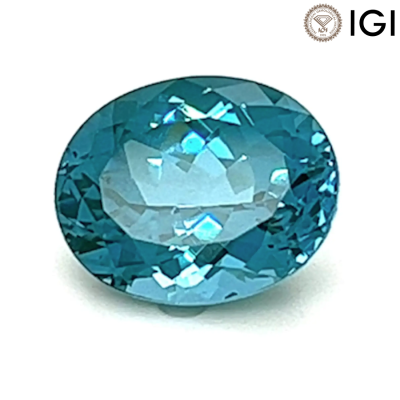 0.97 Carat Oval Cut Lab-Created Paraiba Teal Spinel - 1