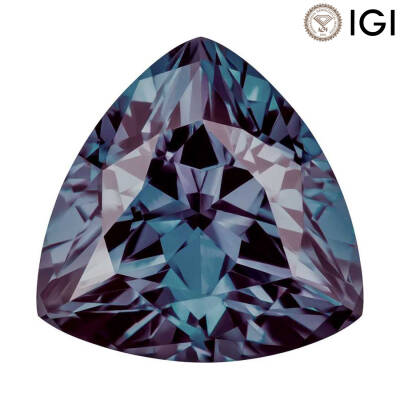 2.50 Carat Trilliant Cut Lab-Created Alexandrite - 1