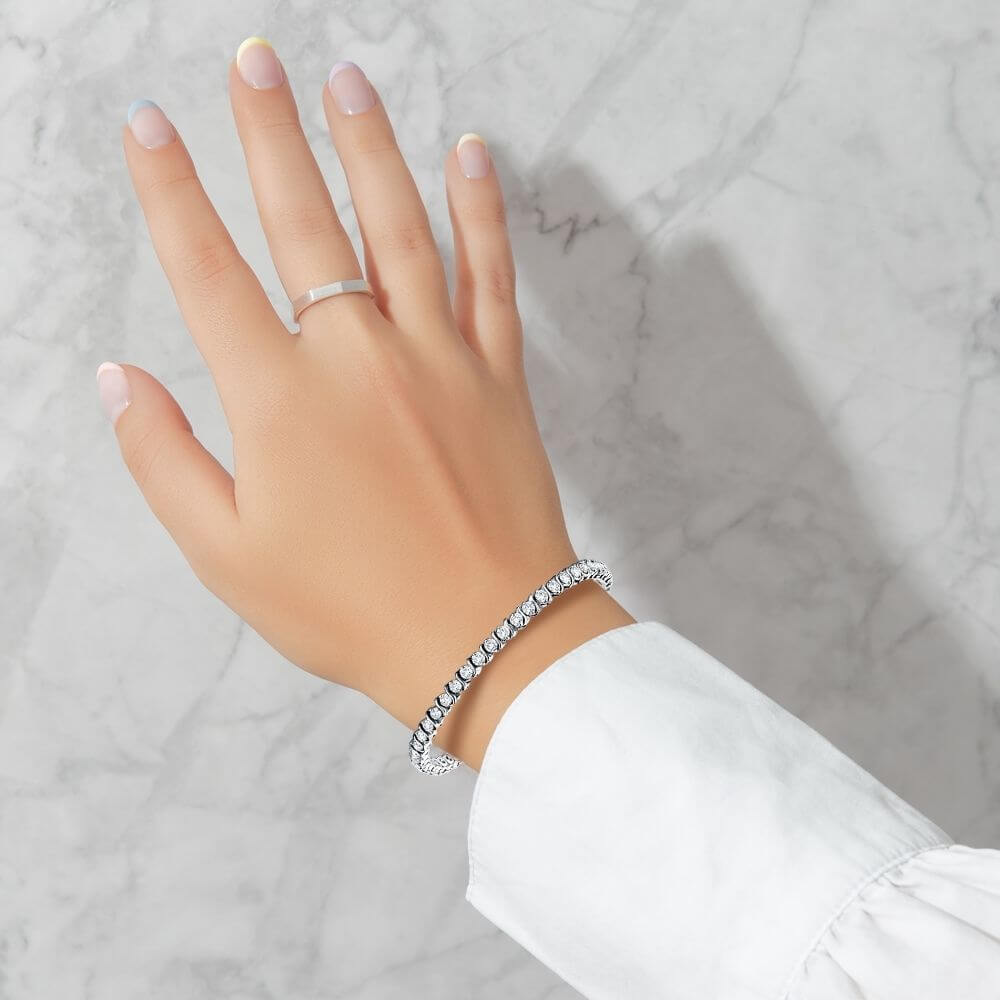Lab Diamond Tennis Bracelet