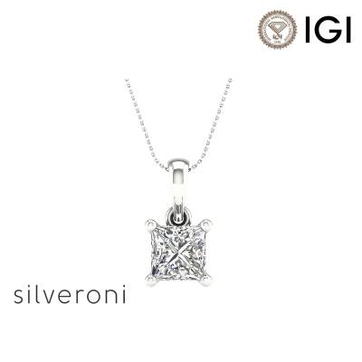 Ethereal Glow Prenses Lab Grown Diamond Necklaces - 1