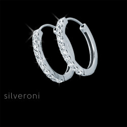 Glamorous Lab Grown Diamond 18K Gold Hoop Earrings - 2