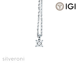 Majestic Elegance Princess Cut Lab Grown Diamond Necklace - 1
