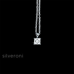 Majestic Elegance Princess Cut Lab Grown Diamond Necklace - 2