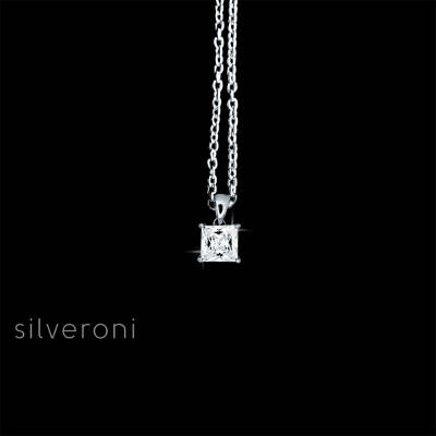 Majestic Elegance Princess Cut Lab Grown Diamond Necklace - 2