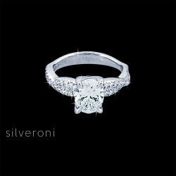 Shimme Lab Grown Diamond Horizon Gold Ring - 2