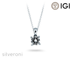 Starlit Harmony Round Lab Grown Diamond Necklaces - 1