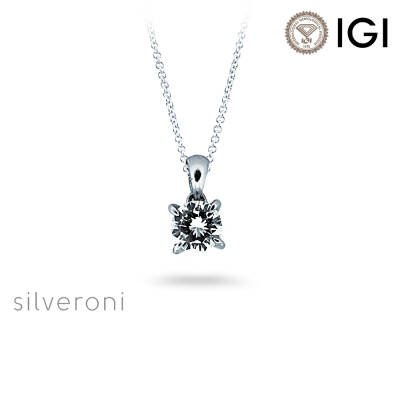 Starlit Harmony Round Lab Grown Diamond Necklaces - 1